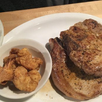 Sodolaks Beefmasters Restaurant - Grilled Pork Chops w/ Shrimp Add-on - American Near Me - Bryan, Texas Sodolaks Beefmasters Restaurant - Grilled Pork Chops w/ Shrimp Add-on - American Near Me - Bryan, Texas