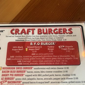 Tukee's Sports Grille - Burger choices look great! - American Near Me - Phoenix, Arizona Tukee's Sports Grille - Burger choices look great! - American Near Me - Phoenix, Arizona