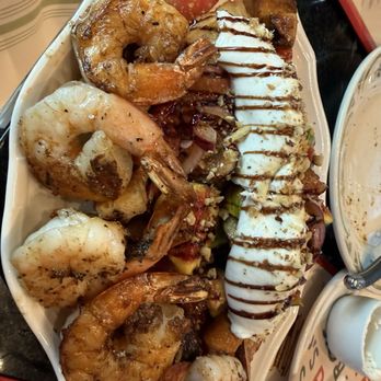 Pietro's - Panzanella salad with jumbo shrimp - Italian Near Me - Lodi, California Pietro's - Panzanella salad with jumbo shrimp - Italian Near Me - Lodi, California