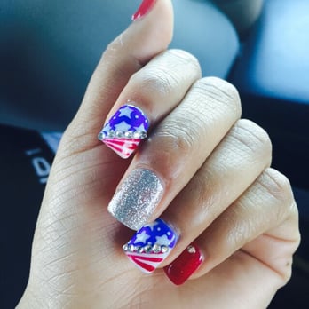 Ruby Nails - 4th Of July Nails! Shauna is amazing! She matched a picture of a design I brought to her. I love coming here! - Nail Salons Near Me - North Las Vegas, Nevada Ruby Nails - 4th Of July Nails! Shauna is amazing! She matched a picture of a design I brought to her. I love coming here! - Nail Salons Near Me - North Las Vegas, Nevada