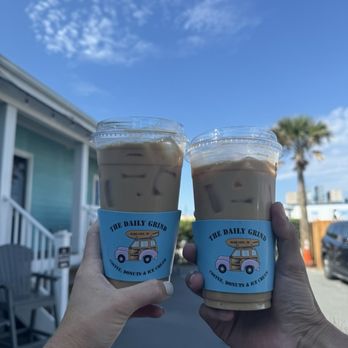 The Daily Grind - Two iced coffees - Coffee & Tea Near Me - Surf City, North Carolina The Daily Grind - Two iced coffees - Coffee & Tea Near Me - Surf City, North Carolina