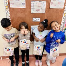 The Art Box Academy - Kiddos at an elementary school with our Art Kits