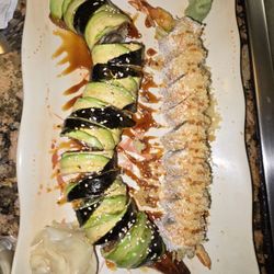 Shogun Steak House - Dragon roll and shrimp tempura roll