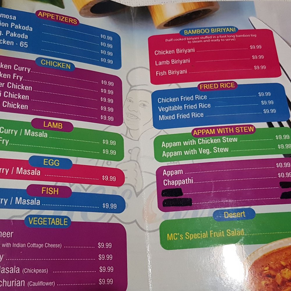 Mc's curry - Menu - Indian Near Me - Winnipeg, Manitoba