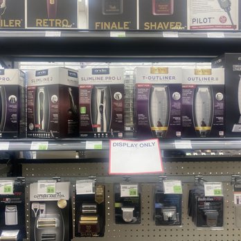 Sally Beauty - a sign that only says display only . Not final sales - Cosmetics & Beauty Supply Near Me - Lakewood, Washington