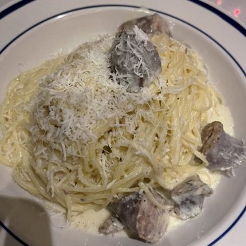 Trattoria Roma - build your own- angel hair with alfredo and sausage - Italian Near Me - Columbus, Ohio Trattoria Roma - build your own- angel hair with alfredo and sausage - Italian Near Me - Columbus, Ohio