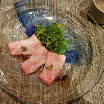 Hibiki Japanese Cuisine - Blue fin otoro with seaweed salad - Japanese Near Me - Markham, Ontario Hibiki Japanese Cuisine - Blue fin otoro with seaweed salad - Japanese Near Me - Markham, Ontario