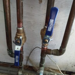 New laundry room shutoff valves
