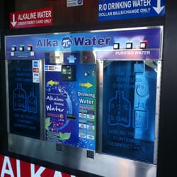 Alka Puro - If the store is closed you can still get your Alkaline water outside in the vending machine. Bring your own container.