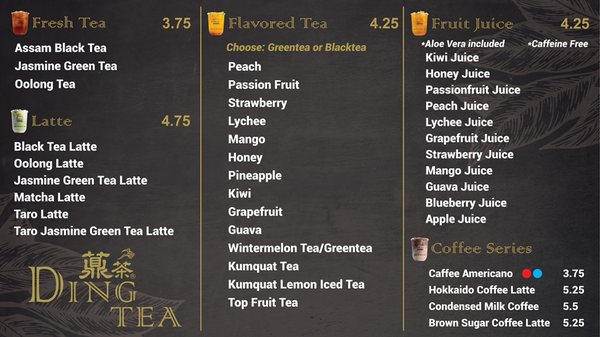 Menu photo 5 Ding Tea PDX Portland, OR Menu photo 5 Ding Tea PDX Portland, OR