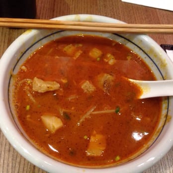 沾麵真中 - Spicy Tsukemen - after: soup ready to consume - Ramen Near Me - Hong Kong, HK