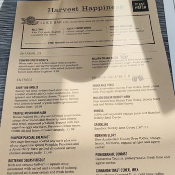 First Watch - Harvest menu - American Near Me - Royal Palm Beach, Florida