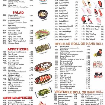 New Metro Sushi Cafe - Menu page 3/4 - Sushi Bars Near Me - Kew Gardens, New York