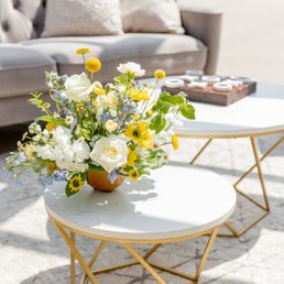 The tables were the perfect touch, along with the couches and games!