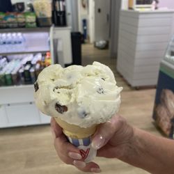 Harborside Coffee and Creamery - Run Raisin Ice Cream...yum!