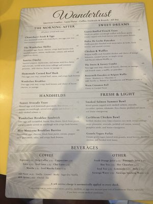 Menu photo 2 Wanderlust Cafe Miami Beach, FL Menu photo 2 Wanderlust Cafe Miami Beach, FL