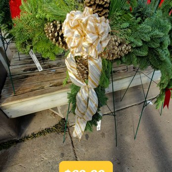Ray Wiegand's Nursery - Fresh Evergreen & Pinecone Cross.  11/22/2022 - Nurseries & Gardening Near Me - Macomb, Michigan
