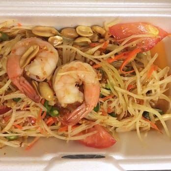 Khun 9 Thai Kitchen - Papaya salad to go! YUM - Thai Near Me - Torrance, California
