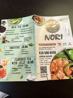 Menu photo 2 Nori Poke Bowl Exton, PA Menu photo 2 Nori Poke Bowl Exton, PA