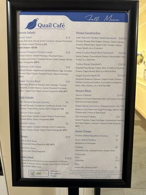 Menu photo 8 Quail Cafe Redwood City, CA Menu photo 8 Quail Cafe Redwood City, CA