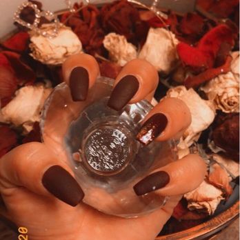 Nail Bar - Mountain View - Matte Burgundy nails with a hint of sparkle. - Nail Salons Near Me - Mountain View, California Nail Bar - Mountain View - Matte Burgundy nails with a hint of sparkle. - Nail Salons Near Me - Mountain View, California