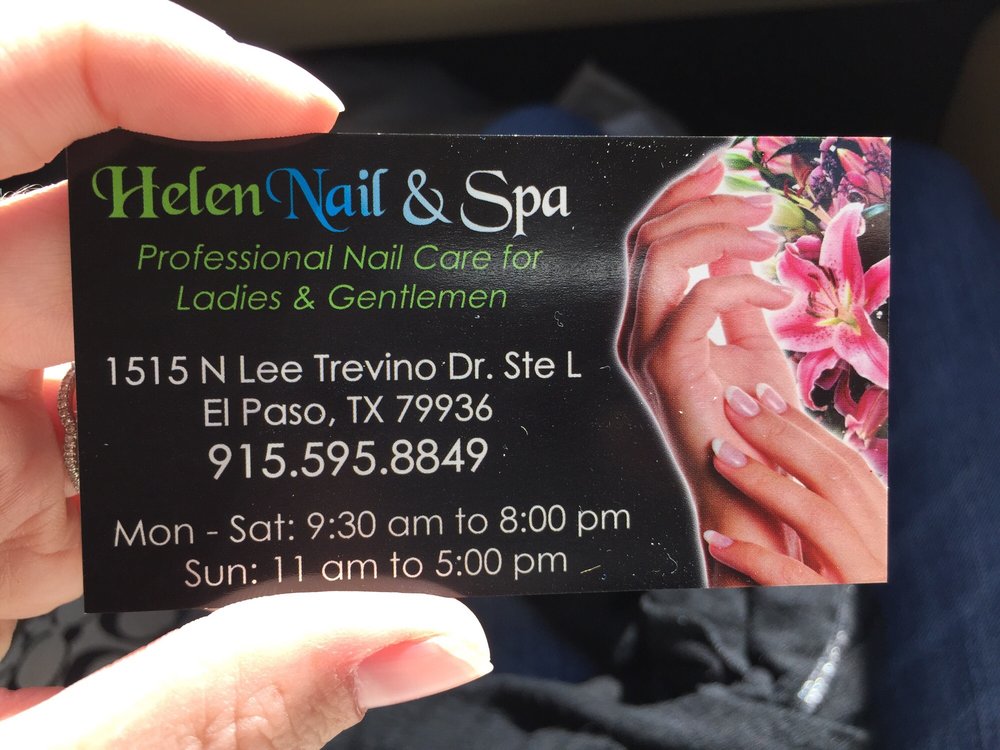 HELEN NAIL AND SPA Nail Salons 1515 N Lee Trevino Dr, El Paso, TX
