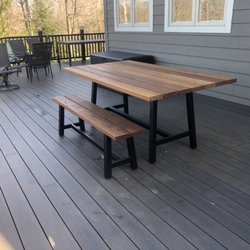 Three Seasons Landscaping - Custom outdoor dining set, yes, we make furniture too!