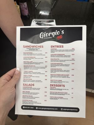Menu photo 2 Giorgios At Parkway Buellton, CA Menu photo 2 Giorgios At Parkway Buellton, CA