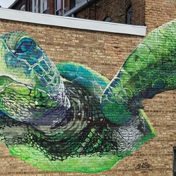 Sea Turtle - Sea Turtle by Cameron Moberg (Camer1) 2019 #RenArtWlk - Public Art Near Me - Rensselaer, Indiana Sea Turtle - Sea Turtle by Cameron Moberg (Camer1) 2019 #RenArtWlk - Public Art Near Me - Rensselaer, Indiana