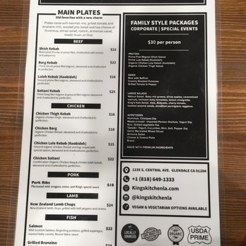 King’s Lounge La - Main plates and catering menu. - Mediterranean Near Me - Glendale, California King’s Lounge La - Main plates and catering menu. - Mediterranean Near Me - Glendale, California