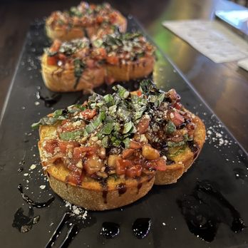 Lux American Grill - Bruschetta with Balsamic Glaze - Bars Near Me - Papillion, Nebraska Lux American Grill - Bruschetta with Balsamic Glaze - Bars Near Me - Papillion, Nebraska