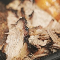 Ribbro Bbq - Beef Brisket. Smoky and finished with a subtle Korean spice. It was a bit dry, but still good.