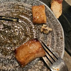 Nikkei - Absolutely no meat on the pork belly. ALL FAT.