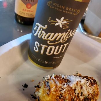 Charred Foods - A sample of their beer selection, and that phenomenal BBQ Corn - Burgers Near Me - Herndon, Virginia Charred Foods - A sample of their beer selection, and that phenomenal BBQ Corn - Burgers Near Me - Herndon, Virginia