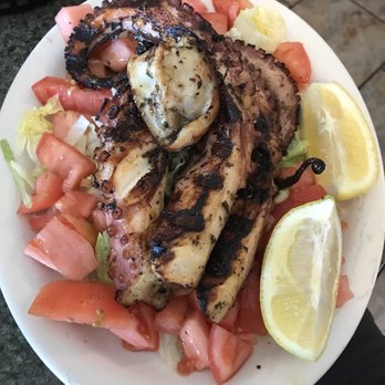 The Causeway Restaurant - Grilled octopus in gigantic portions for only 15 bucks... - Seafood Near Me - Gloucester, Massachusetts The Causeway Restaurant - Grilled octopus in gigantic portions for only 15 bucks... - Seafood Near Me - Gloucester, Massachusetts