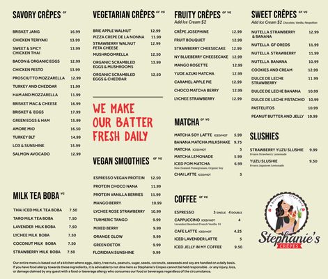 Menu photo 5 Stephanie's Crepes Coral Gables, FL Menu photo 5 Stephanie's Crepes Coral Gables, FL