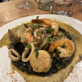Casa Mariano - Black in seafood risotto - Mediterranean Near Me - Doral, Florida Casa Mariano - Black in seafood risotto - Mediterranean Near Me - Doral, Florida