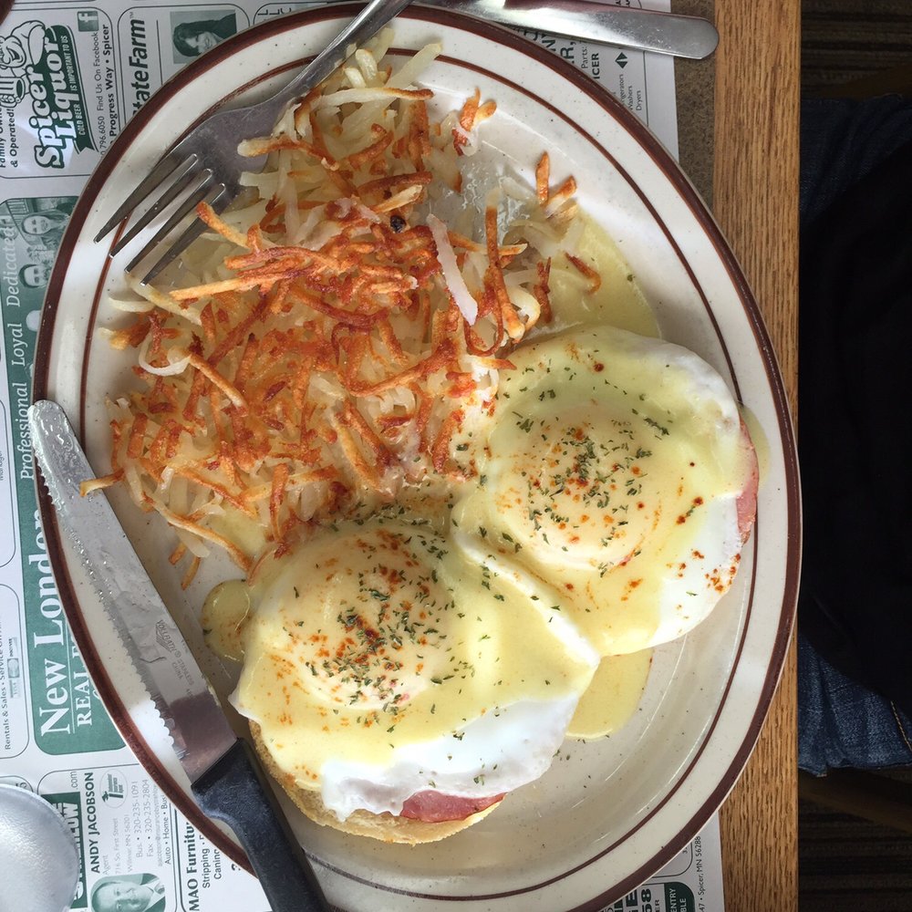 Westwood Cafe - Eggs Benedict- my sister loved it!! - Salad Near Me - Spicer, Minnesota Westwood Cafe - Eggs Benedict- my sister loved it!! - Salad Near Me - Spicer, Minnesota