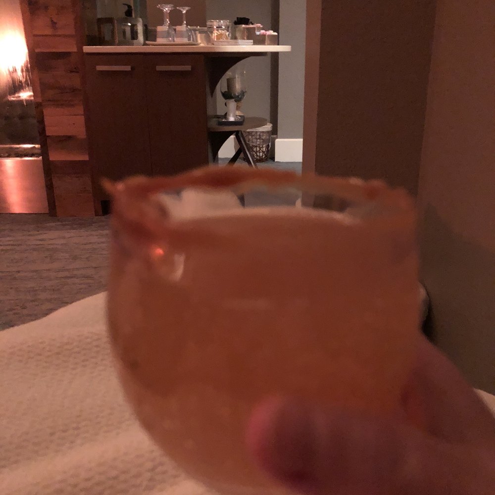 St Somewhere Spa - Carmel Apple Mimosa - Carmel added to the ring of the glass!!! - Day Spas Near Me - Pigeon Forge, Tennessee St Somewhere Spa - Carmel Apple Mimosa - Carmel added to the ring of the glass!!! - Day Spas Near Me - Pigeon Forge, Tennessee
