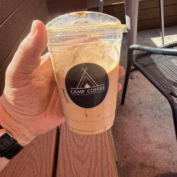 Camp Coffee Company - Vanilla latte - Coffee & Tea Near Me - Oceanside, California Camp Coffee Company - Vanilla latte - Coffee & Tea Near Me - Oceanside, California
