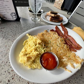 Derricks - 2 EGGS ANY STYLE $15 - Hash browns, choice of bacon, ham, or sausage and choice of toast. - Salad Near Me - Yorba Linda, California Derricks - 2 EGGS ANY STYLE $15 - Hash browns, choice of bacon, ham, or sausage and choice of toast. - Salad Near Me - Yorba Linda, California