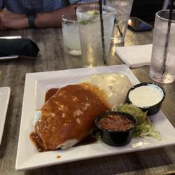Smothered vegetable burrito
