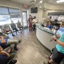 Absolute Dental - Maryland Pkwy - waiting room doesnt have enough chairs to accomodate the people they over book appointments for. receptionists on cell phones