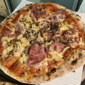 Bigalora - Ham and mushroom pizza - Pizza Near Me - Royal Oak, Michigan