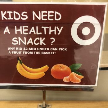 Target - You can grab one free healthy snack per child under 12 near the cafe and exit. Pretty thoughtful of the company to offer this. - Department Stores Near Me - Kissimmee, Florida Target - You can grab one free healthy snack per child under 12 near the cafe and exit. Pretty thoughtful of the company to offer this. - Department Stores Near Me - Kissimmee, Florida