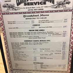 Barb's Diner - Breakfast Menu
