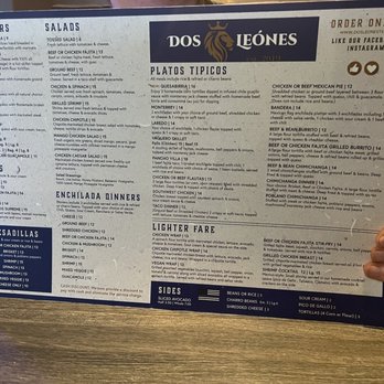 Dos Leónes - Menu - Mexican Near Me - Graham, Texas
