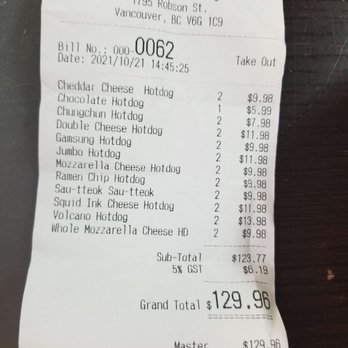 Chung Chun - 23 hot dogs. 1000% worth. - Hot Dogs Near Me - Vancouver, British Columbia