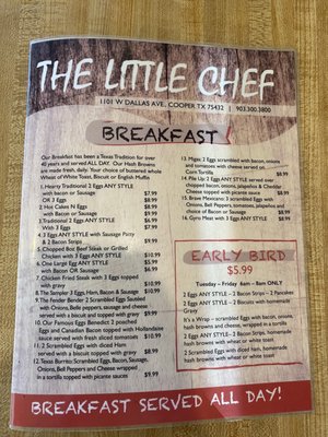 Menu photo 5 Little Chef Cooper, TX Menu photo 5 Little Chef Cooper, TX