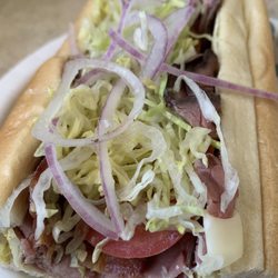 The Twisted Pickle - 1/2 of my roast beast Swiss club sub - yum